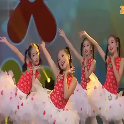 六一儿童演出服七彩童年丫丫梦舞蹈表演服装幼儿园群舞蓬蓬纱裙
