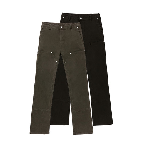 ANYWEAR加长微喇工装裤微弹伐木