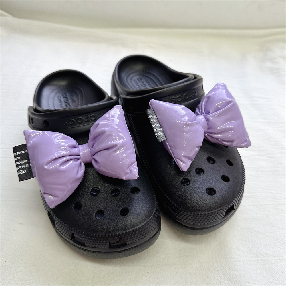 适配Crocs洞洞鞋鞋花可爱鞋扣装饰蝴蝶结配饰卡通创意diy配件可拆