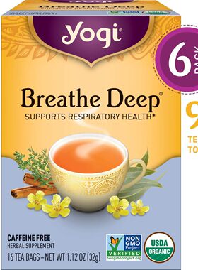 Yogi Tea, Breathe Deep, 16 Count (Pack of 6)