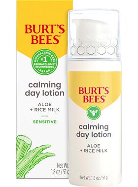 Burt's Bees Calming Day Face Lotion, Aloe + Rice Milk