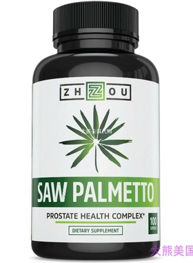 Zhou Nutrition Saw Palmetto For Prostate Health 锯棕榈胶囊
