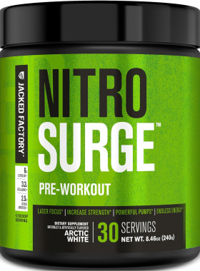 Jacked Factory NITRO SURGE Pre Workout Supplement, 240g