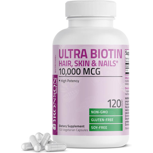 Bronson Ultra Biotin 10,000 Mcg, Hair Skin and Nails