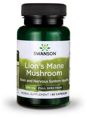 Swanson Lion's Mane Mushroom, Brain & Nervous System Health