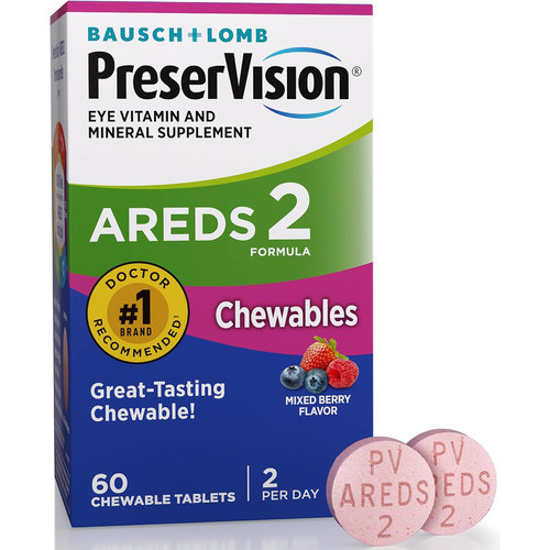 PreserVision AREDS 2 + Multivitamin Eye Vitamins, 80Softgels