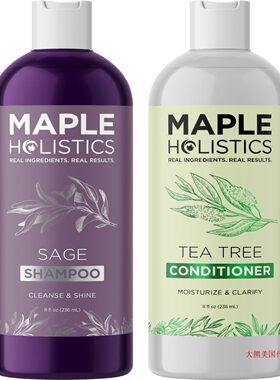 Sage Shampoo & Tea tree Conditioner by Maple Holistics, 8 oz