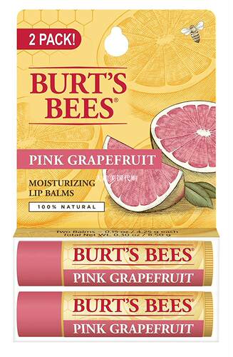 Burt's Bees Natural Moisturizing Lip Balm, Pink Grapefruit