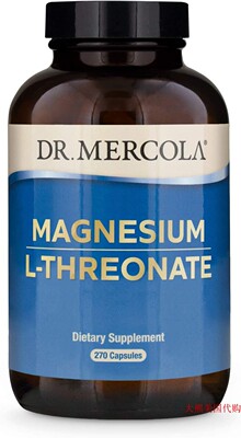 Dr. Mercola Magnesium L-Threonate, 90 Servings, 270 Capsule