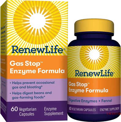 Renew Life Gas Stop Enzyme Formula, Digestive Enzymes
