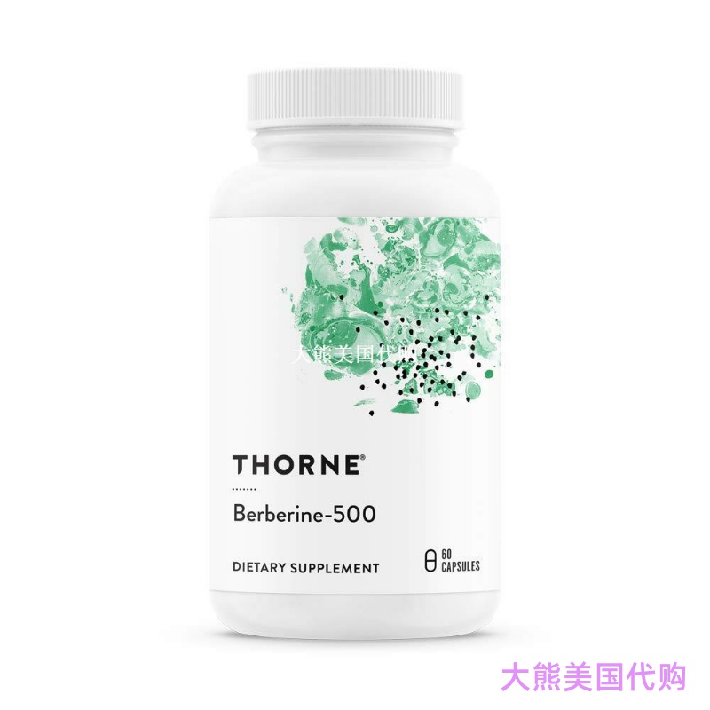 Thorne Research Berberine-500, Botanical Compound, 60 Caps