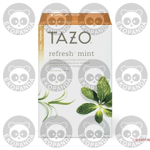 count Filterbags Herbal Tazo Mint Tea Refresh