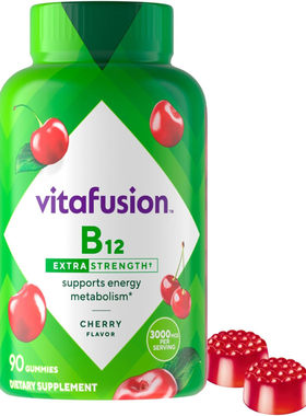 Vitafusion Extra Strength B12 Gummies, 90 Count 维生素B12