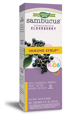Nature's Way Sambucus for Kids Bio-certified Elderberry, 8OZ