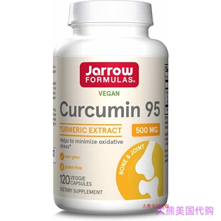 Jarrow Formulas Curcumin 95, 500 mg, 120 Veggie Caps 姜黄素