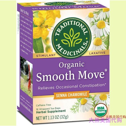 Traditional Medicinals Smooth Move Chamomile Tea, Pack of 6