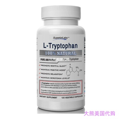 L-Tryptophan by Superior Labs - 500mg, 120 Vegetable Caps