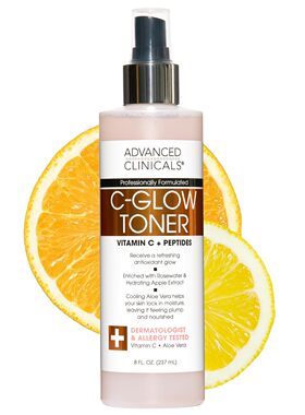 Advanced Clinicals Vitamin C Glow Facial Mist Toner, 237 ml