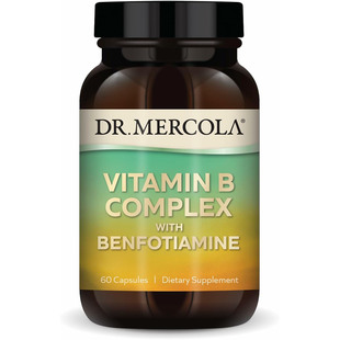 Dr. Mercola Vitamin B Complex with Benfotiamine, 60 Capsules