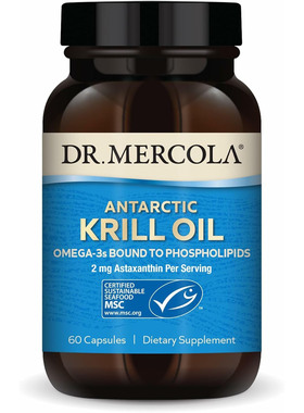 Dr. Mercola Antarctic Krill Oil, Omega-3, 60 Capsules