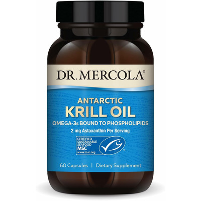 Dr. Mercola Antarctic Krill Oil, Omega-3, 60 Capsules