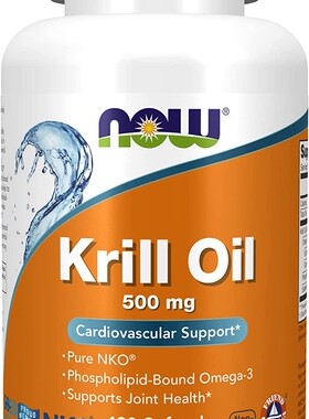 NOW Foods Neptune Krill Oil 500mg, 120 Softgels 虾油