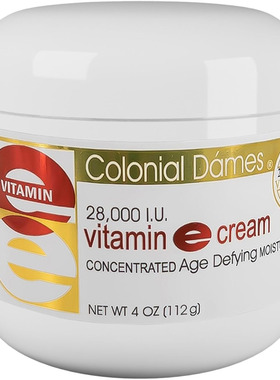 Colonial Dames Vitamin E Cream, 28,000 IU, 4 oz.