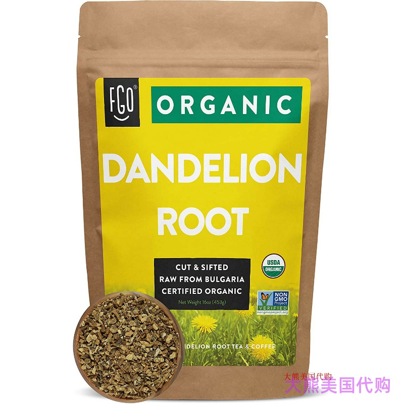 FGO Organic Dandelion Root by Feel Good Organics, 1 lb