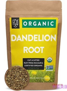 FGO Organic Dandelion Root by Feel Good Organics, 1 lb