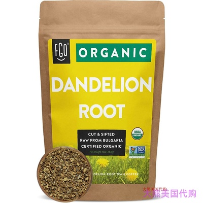 FGO Organic Dandelion Root by Feel Good Organics, 1 lb