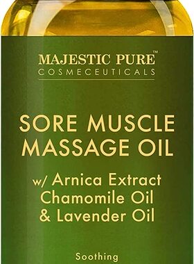 MAJESTIC PURE Arnica Sore Muscle Massage Oil for Body 按摩油