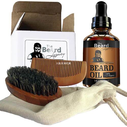 Beard Brush, Comb, Oil-Handmade Kit 胡子梳 胡子刷 胡子油套装