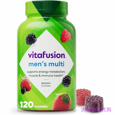Vitafusion Men's Multi Gummy Vitamins, 120 Count 维生素软糖
