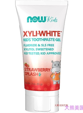 NOW Solutions Xyliwhite Toothpaste Gel for Kids 3 Oz  牙膏