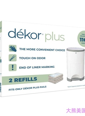 Diaper Dekor Plus Refill  2 Count