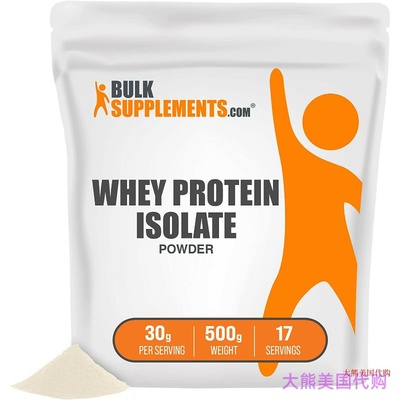 BulkSupplements CLEAN Whey Protein Powder Isolate 90% (1 Kg)