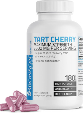 Bronson Tart Cherry Maximum Strength， 180 Capsules