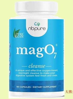 nbpure Mag O7 Oxygen Digestive System Cleanser, 180 Capsules
