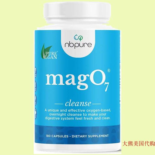 nbpure Mag O7 Oxygen Digestive System Cleanser, 180 Capsules