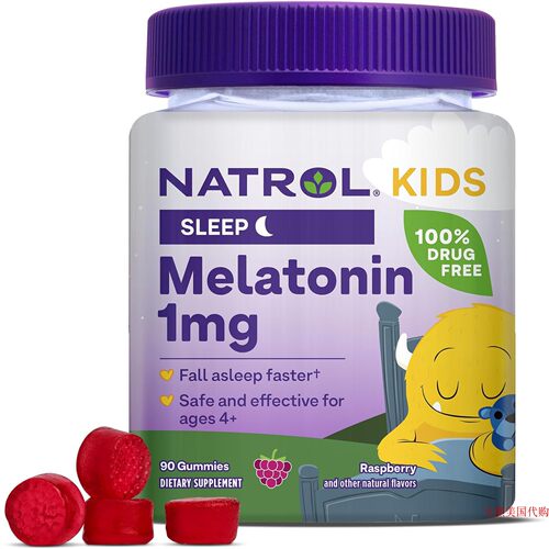 Natrol Kids Melatonin 1mg, Sleep Gummies for Children