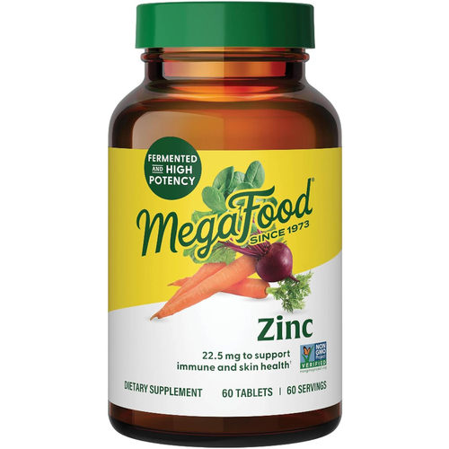 MegaFood Zinc, Immune and Skin Health, 60 tablets