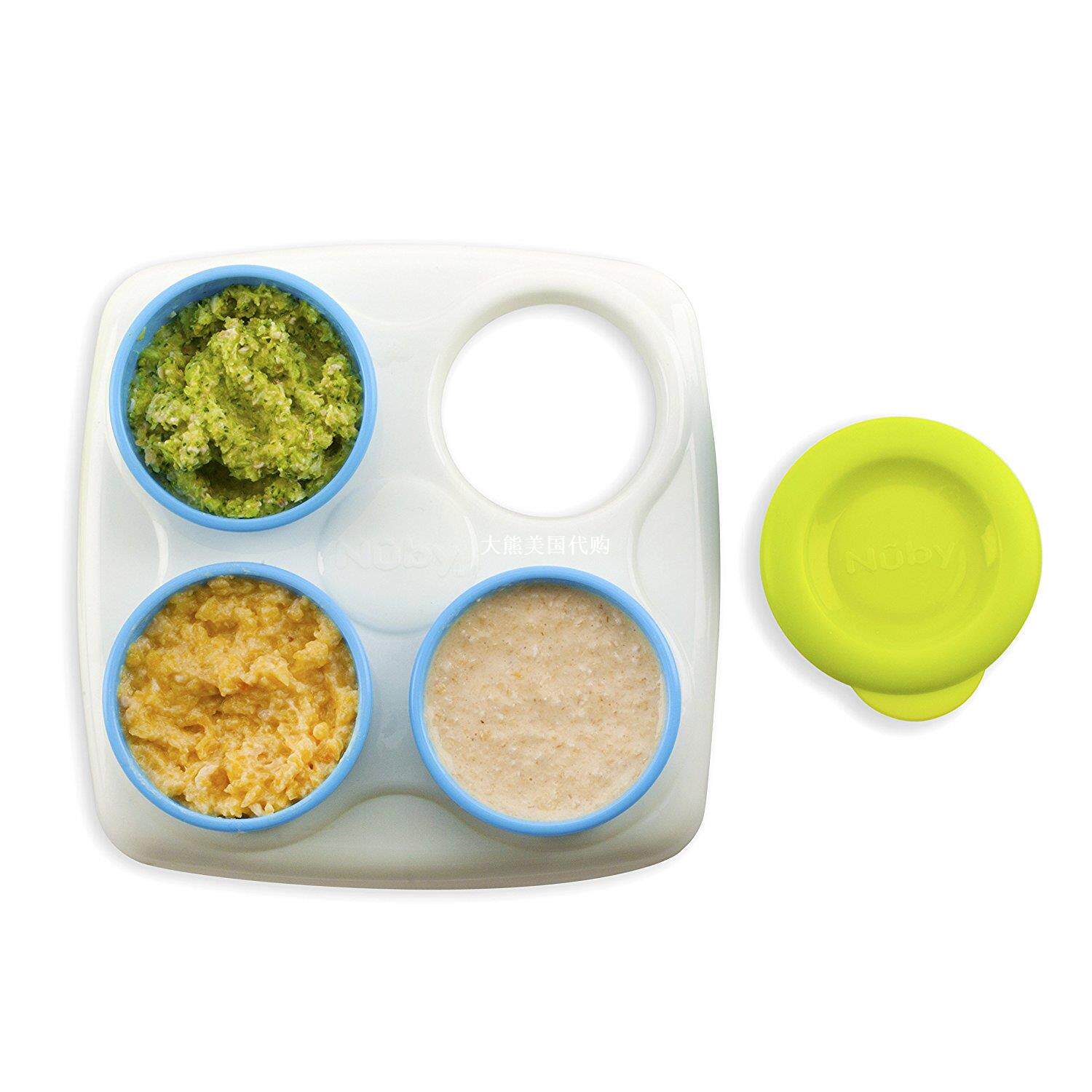 Nuby Garden Fresh Food Storage Freezer Pots with Tray