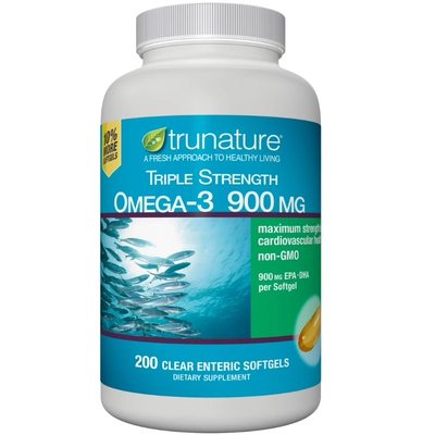 trunature Triple Strength Omega-3 900 mg., 200 Softgels