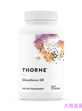 美国直邮 Thorne Research Glutathione-SR, 60 Capsules