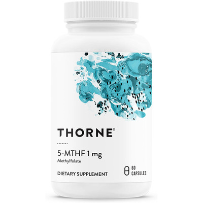 美国直邮 Thorne Research 5-MTHF 1 mg Folate, 30 Capsules