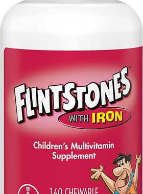Bayer Flintstones with Iron, Children's Multivitamin, 160 ct
