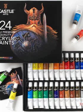 Castle Art Supplies 24 x 12ml Acrylic Paint Set