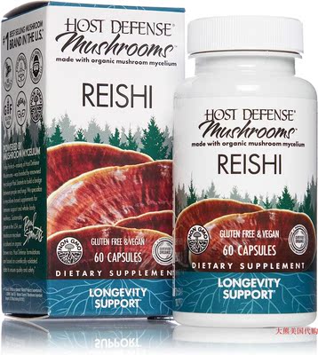 Host Defense Mushrooms Reishi, Longevity Support, 30 capsule