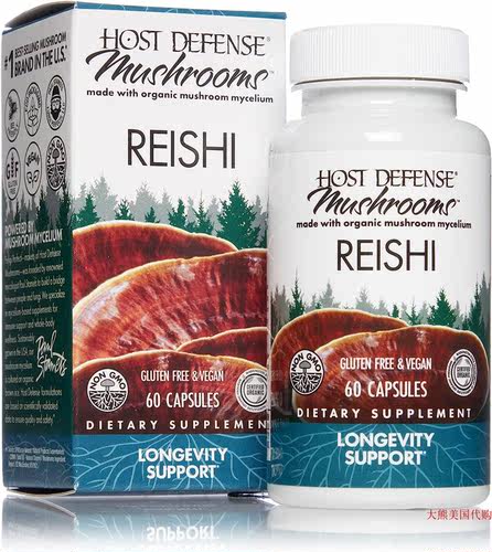 Host Defense Mushrooms Reishi, Longevity Support, 30 capsule