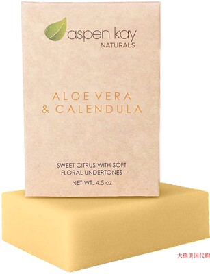 Aspen Kay Naturals Handmade Aloe Vera & Calendula Soap